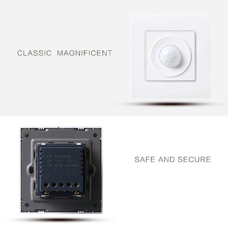 86 Type Energy Saving Lamp Infrared Light Control Induction Delay Wall-mounted Switch