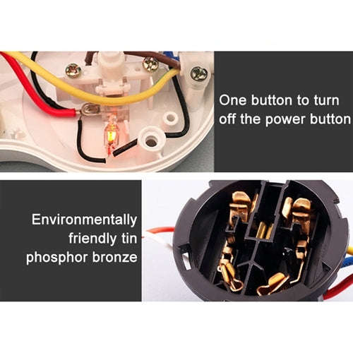 Charging Plug-in Wiring Board Creative Rotary Towline Board 13A Deformed Socket with USB, UK Plug...