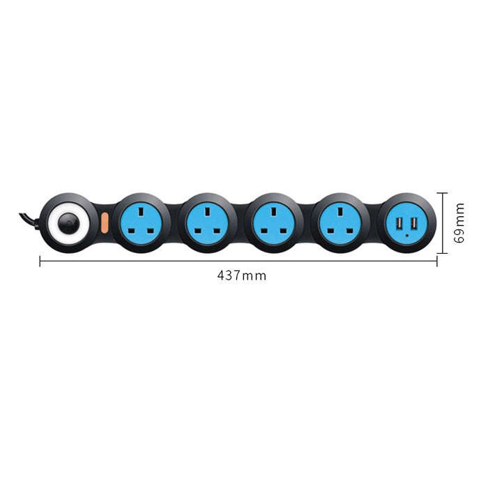 Charging Plug-in Wiring Board Creative Rotary Towline Board 13A Deformed Socket with USB, UK Plug...