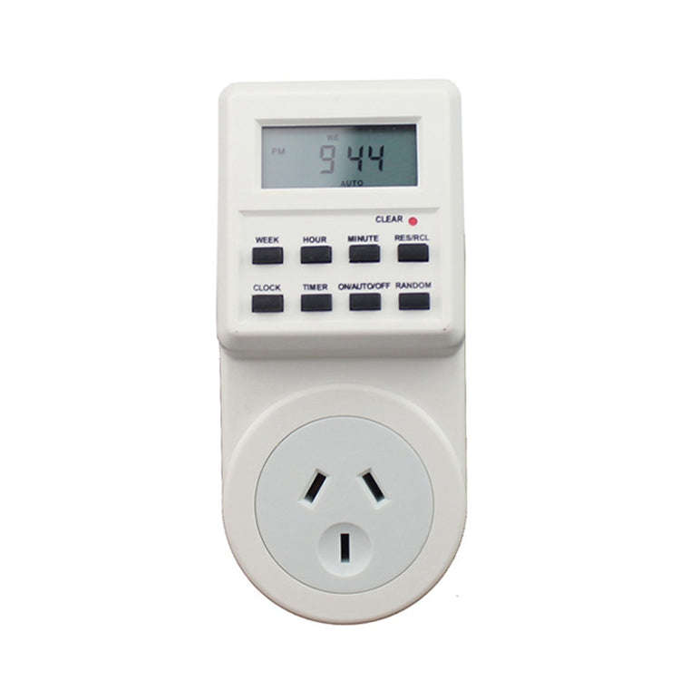 AC 240V Smart Home Plug-in LCD Display Clock Summer Time Function 12/24 Hours Changeable Timer Sw...