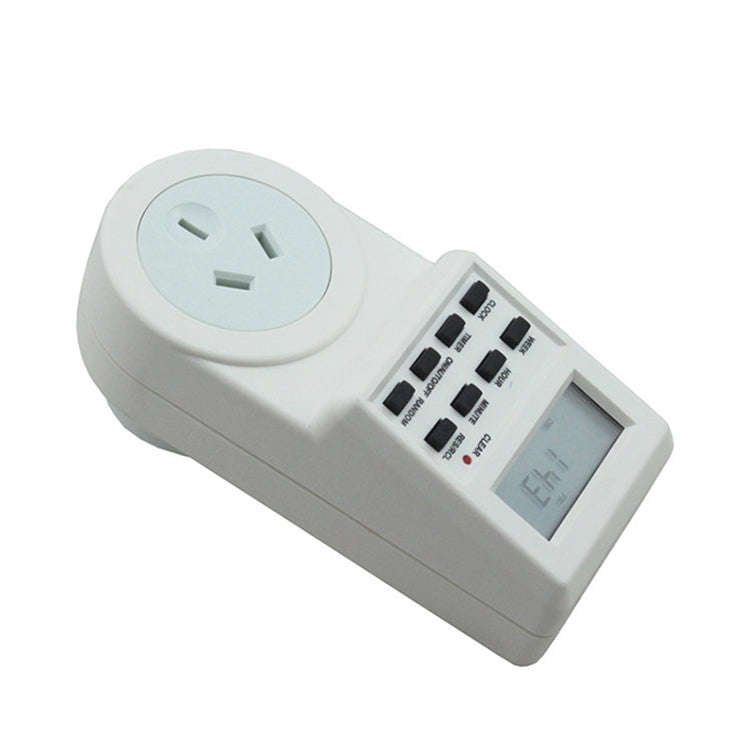 AC 240V Smart Home Plug-in LCD Display Clock Summer Time Function 12/24 Hours Changeable Timer Sw...