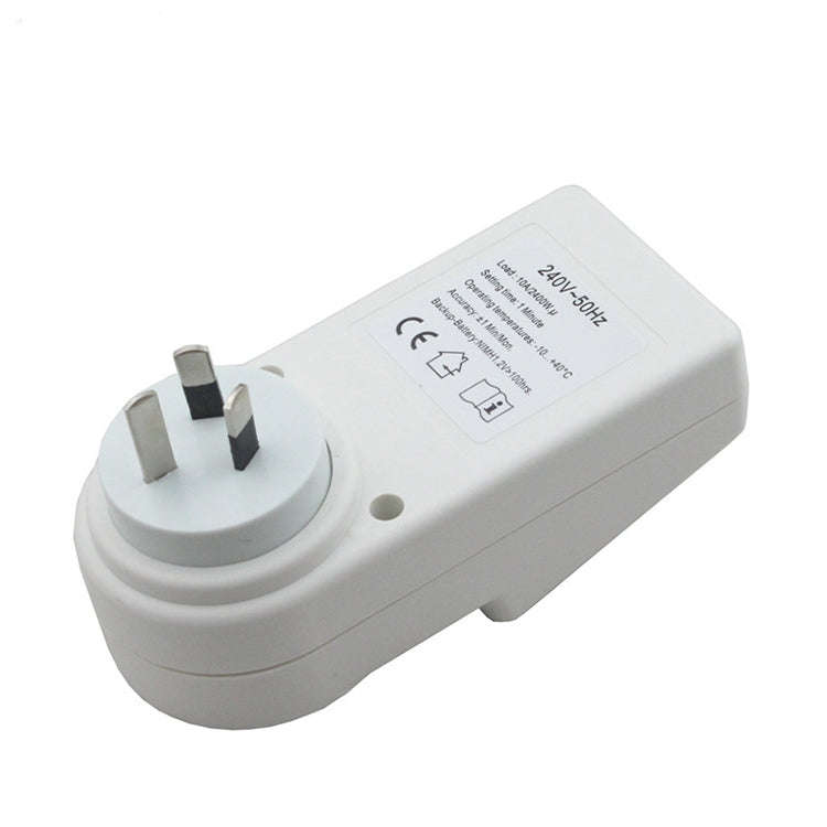 AC 240V Smart Home Plug-in LCD Display Clock Summer Time Function 12/24 Hours Changeable Timer Sw...