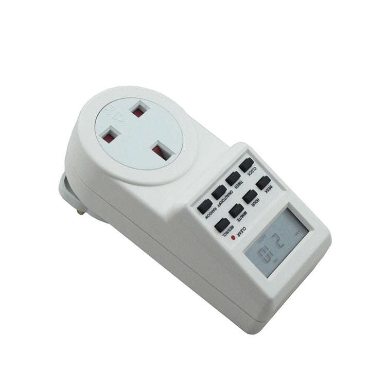 AC 230V Smart Home Plug-in LCD Display Clock Summer Time Function 12/24 Hours Changeable Timer Sw...