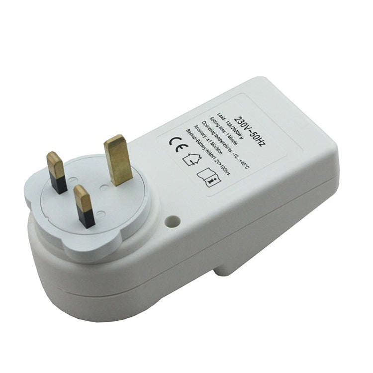 AC 230V Smart Home Plug-in LCD Display Clock Summer Time Function 12/24 Hours Changeable Timer Sw...