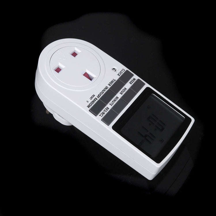 AC 230V Smart Home Plug-in LCD Display Clock Summer Time Function 12/24 Hours Changeable Timer Sw...