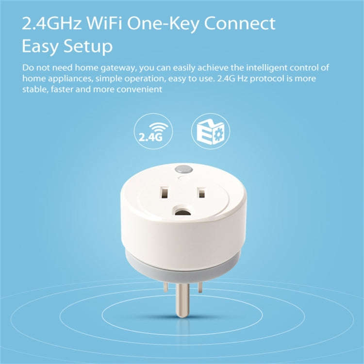 NEO NAS-WR02W WiFi US Smart Power Plug,with Remote Control Appliance Power ON/OFF via App & Timin...