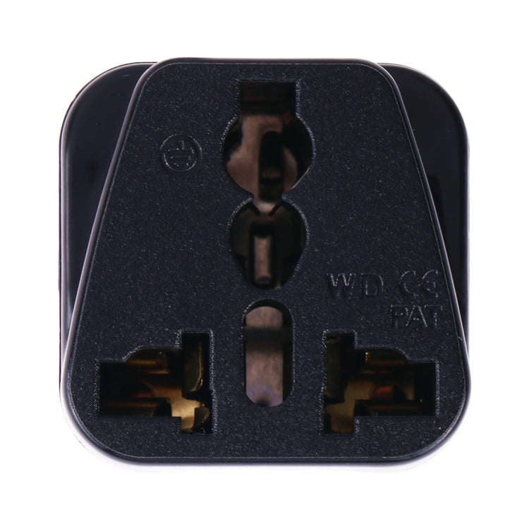 Portable Universal Socket to Israel Plug Power Adapter Travel Charger (Black)