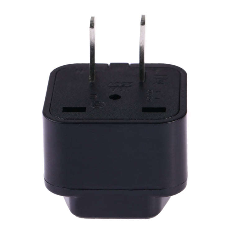 Portable Universal Socket to US Plug Power Adapter Travel Charger (Black)