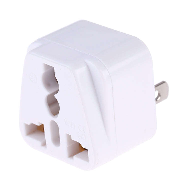 Portable Universal Socket to US Plug Power Adapter Travel Charger (White)