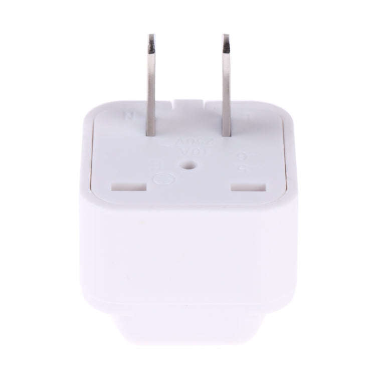 Portable Universal Socket to US Plug Power Adapter Travel Charger (White)