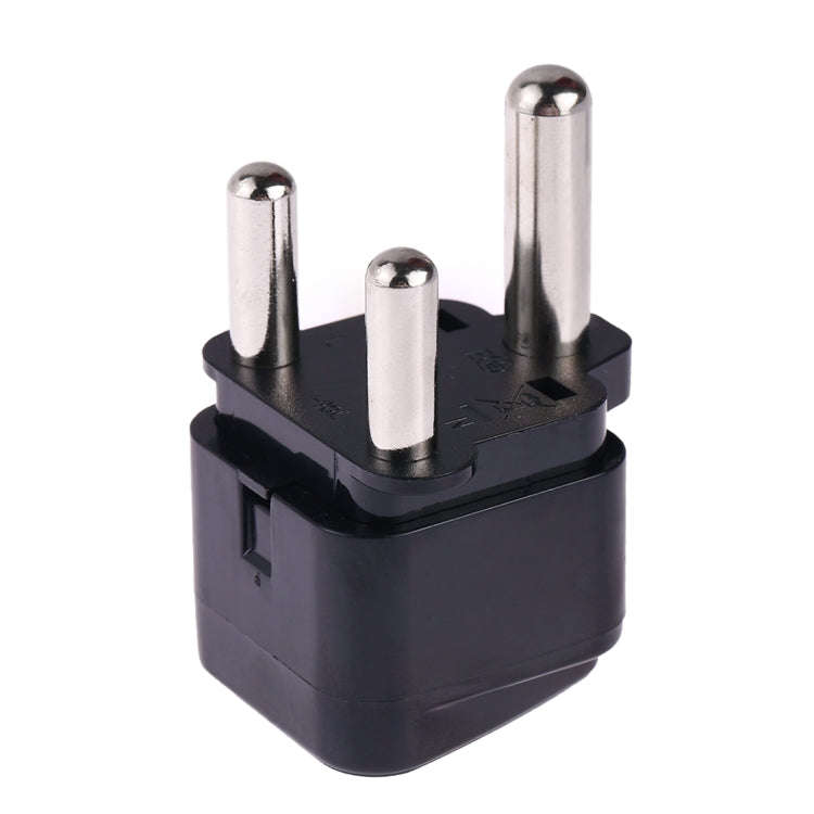 Portable Universal Socket to (Large) South Africa Plug Power Adapter Travel Charger (Black)