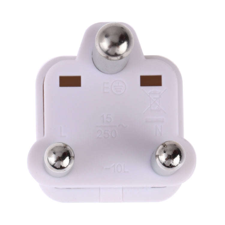 Portable Universal Socket to (Large) South Africa Plug Power Adapter Travel Charger (White)