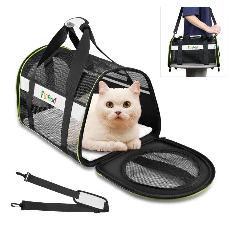 FUNADD Pet Travel Carrier Bag Shoulder Foldable Tote Bag(Grey)