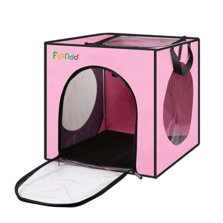 FUNADD Pet Bath Drying Box Portable Folding Dryer Cage, Suitable for Pets up to 5kg(Pink)