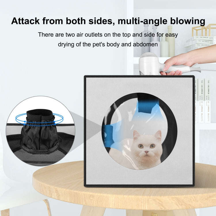 FUNADD Pet Bath Drying Box Portable Folding Dryer Cage, Suitable for Pets up to 5kg(Grey)