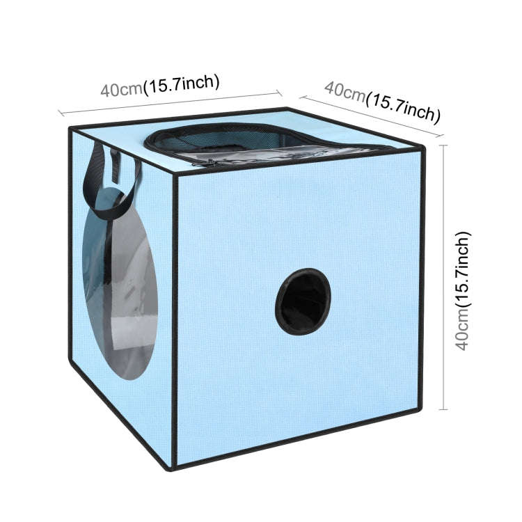 FUNADD Pet Bath Drying Box Portable Folding Dryer Cage, Suitable for Pets up to 5kg(Blue)