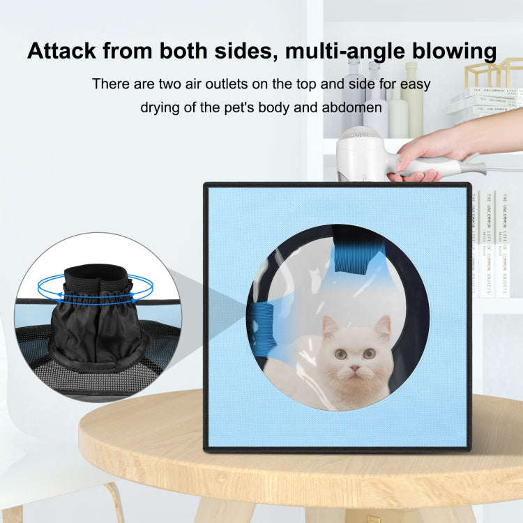 FUNADD Pet Bath Drying Box Portable Folding Dryer Cage, Suitable for Pets up to 5kg(Blue)