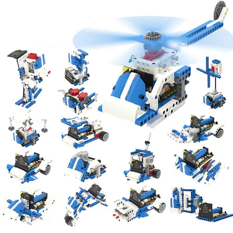 Yahboom 16 in 1 Building:bit Super Kit Programmable Building Block Kit Compatible with BBC Micro:...