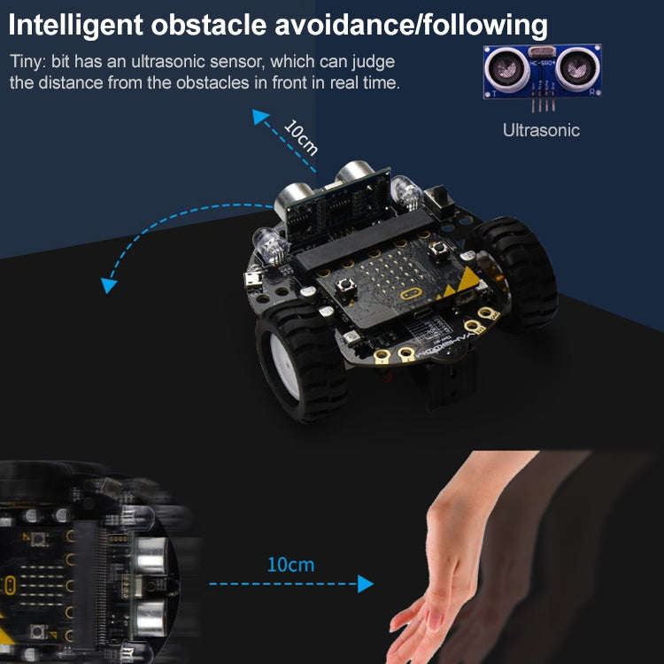 Yahboom Tinybit Smart Robot Car Compatible with Micro:bit V2/1.5 board, without Micro:bit V2/V1.5...