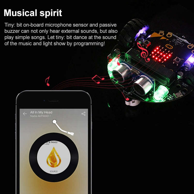Yahboom Tinybit Smart Robot Car Compatible with Micro:bit V2/1.5 board, without Micro:bit V2/V1.5...