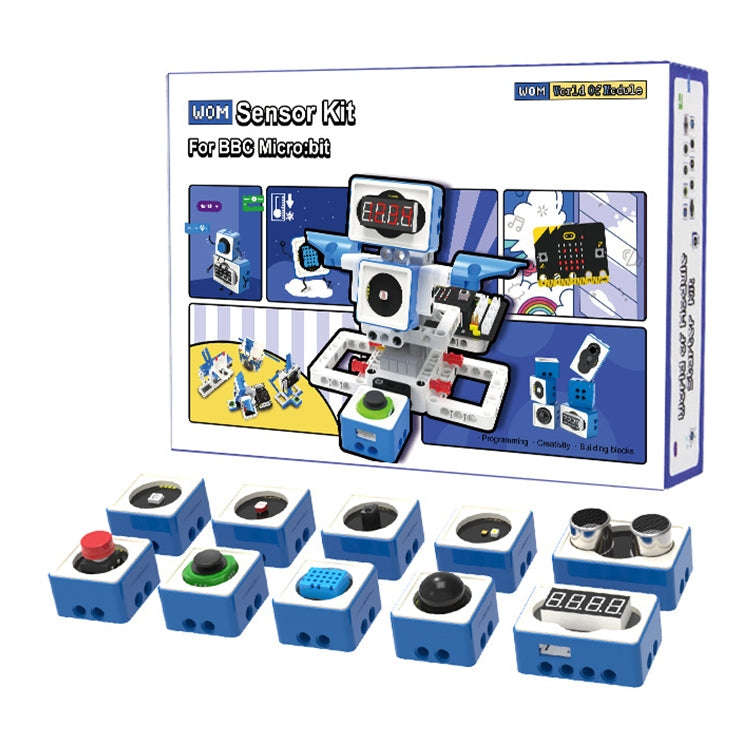 Yahboom Building Block Sensor Module Kit, Compatible with Micro:bit V2/V1.5 Arduino UNO Raspberry...