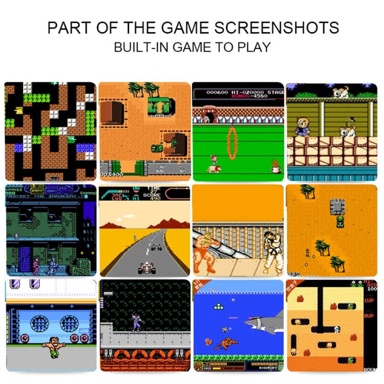 RS-1 Retro Portable Handheld Game Console, 2.5 inch 8 Bits True Color LCD, Built-in 152 Kinds Gam...