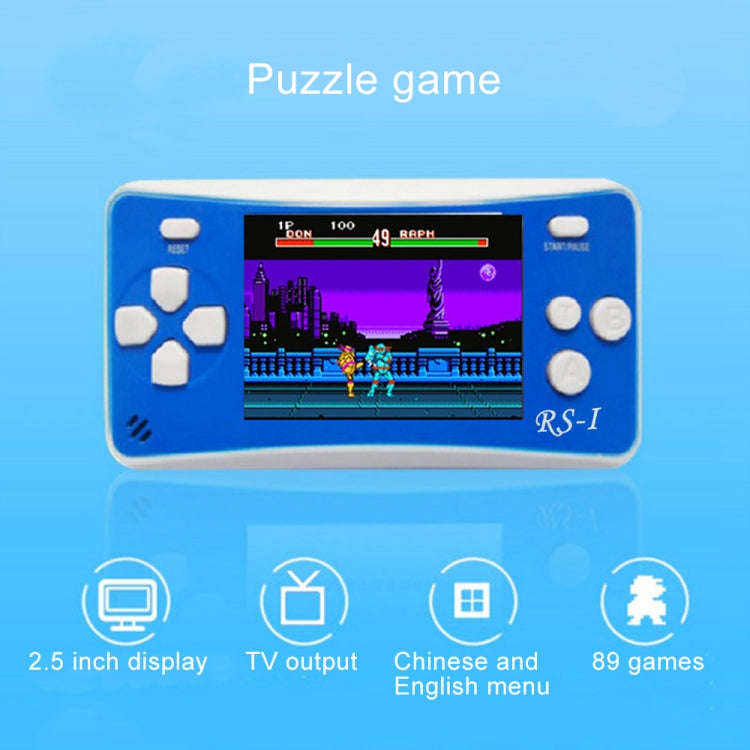 RS-1 Retro Portable Handheld Game Console, 2.5 inch 8 Bits True Color LCD, Built-in 152 Kinds Gam...