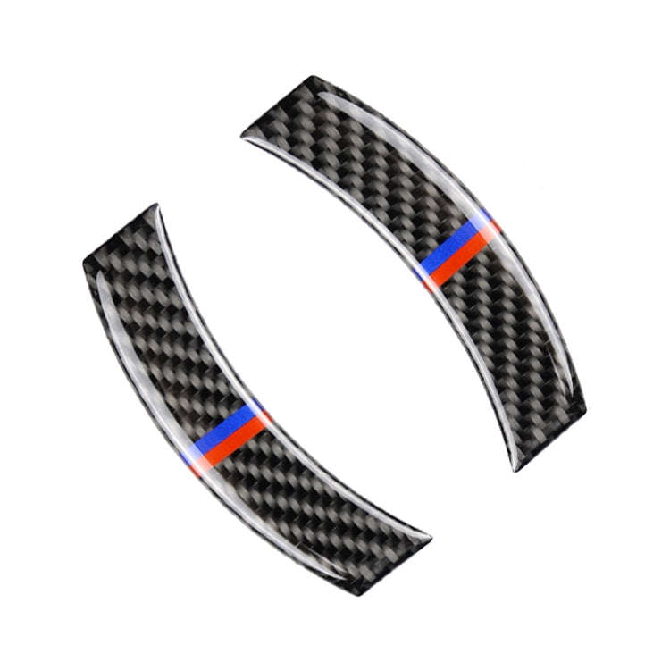 2 PCS Red Blue Color Car F Chassis Navigation Panel Carbon Fiber Decorative Sticker for BMW Mini ...
