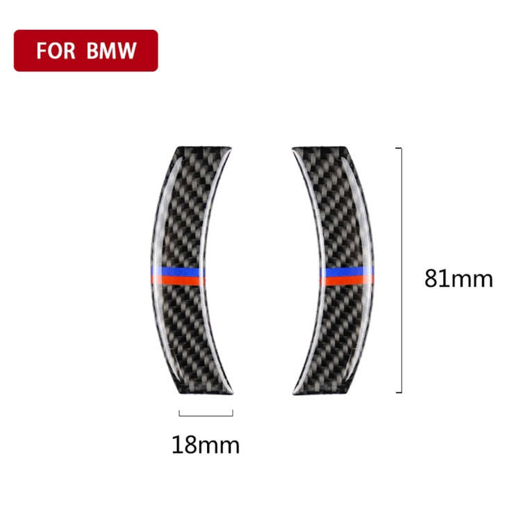 2 PCS Red Blue Color Car F Chassis Navigation Panel Carbon Fiber Decorative Sticker for BMW Mini ...