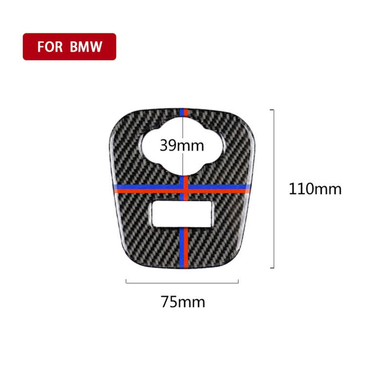 Red Blue Color Car F Chassis Cigarette Lighter Cover Panel Carbon Fiber Decorative Sticker for BM...