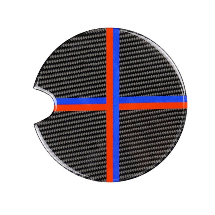 Red Blue Color Car Fuel Tank Cover Carbon Fiber Decorative Sticker for BMW Mini Cooper R50 / R52 ...