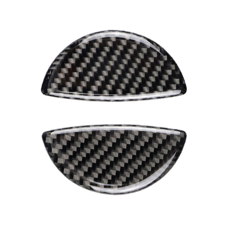 2 PCS R / F Universal Car Door Handle Carbon Fiber Decorative Sticker for BMW Mini R55 / R56 / R6...