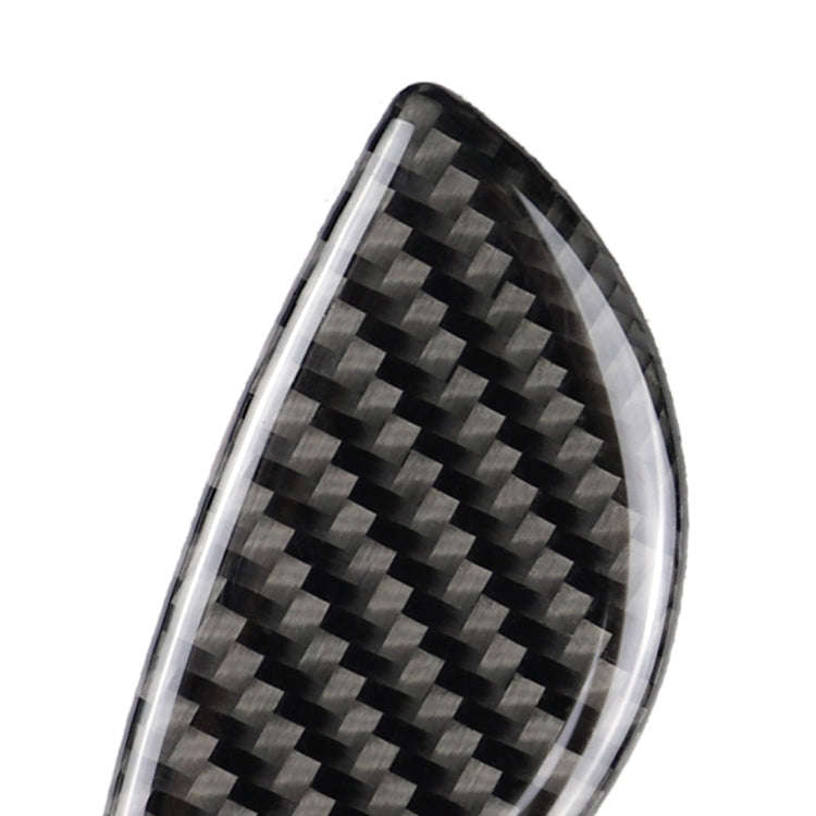 2 PCS R / F Universal Car Door Handle Carbon Fiber Decorative Sticker for BMW Mini R55 / R56 / R6...