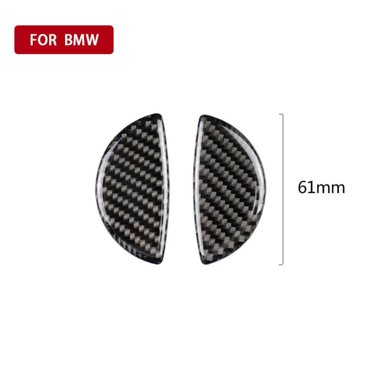 2 PCS R / F Universal Car Door Handle Carbon Fiber Decorative Sticker for BMW Mini R55 / R56 / R6...