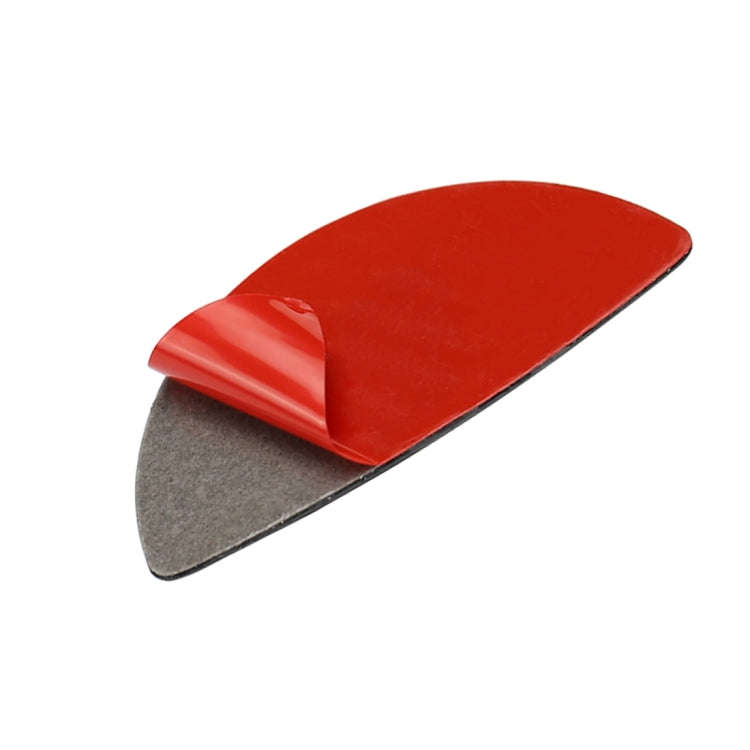 2 PCS Red Blue Color R / F Universal Car Door Handle Carbon Fiber Decorative Sticker for BMW Mini...