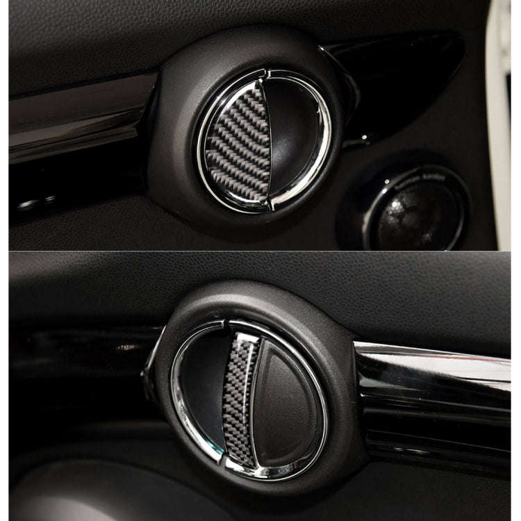 4 PCS Car F Chassis Door Handle Carbon Fiber Decorative Sticker for BMW Mini Cooper Clubman Count...