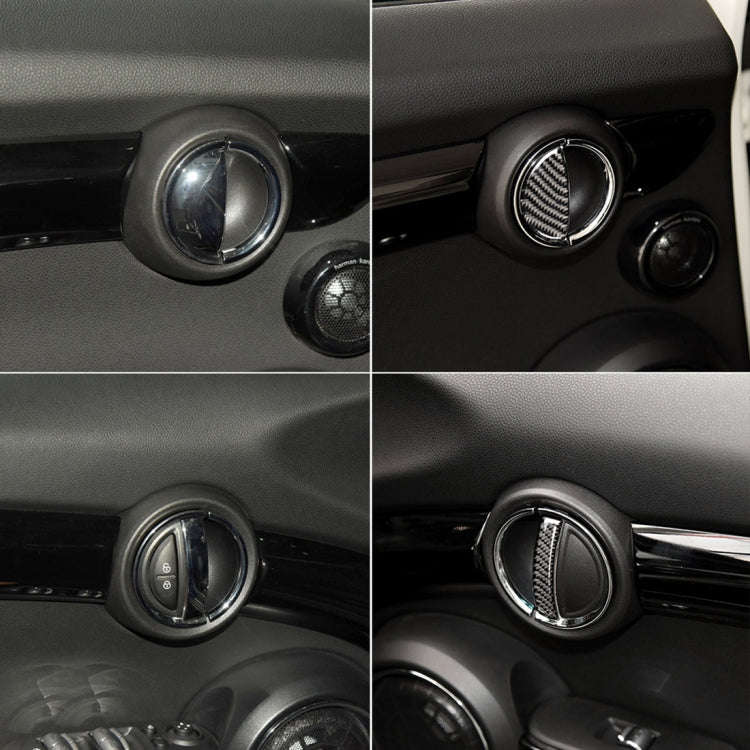 4 PCS Car F Chassis Door Handle Carbon Fiber Decorative Sticker for BMW Mini Cooper Clubman Count...