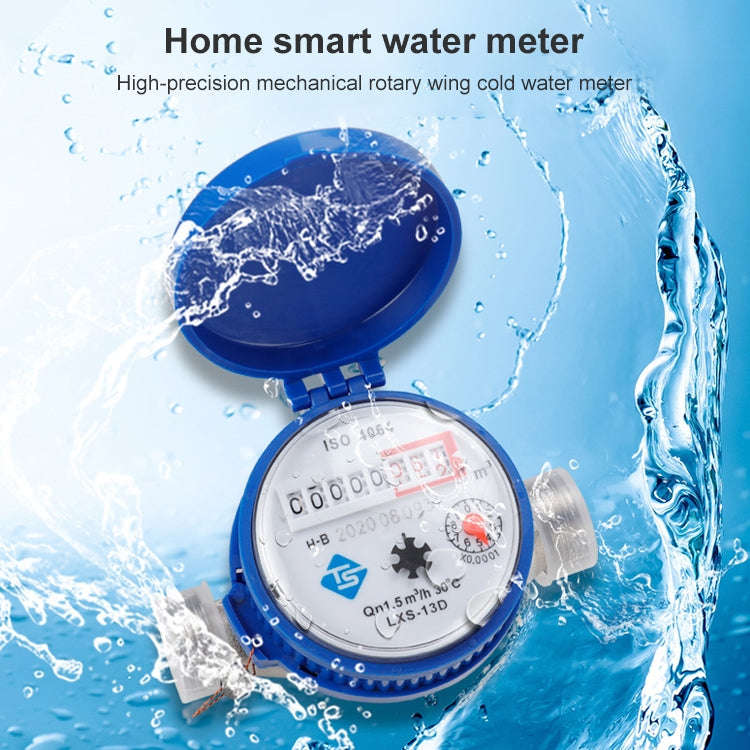 TS-S300E Household Mechanical Rotary-wing Cold Water Meter High-precision Pointer Digital Display...