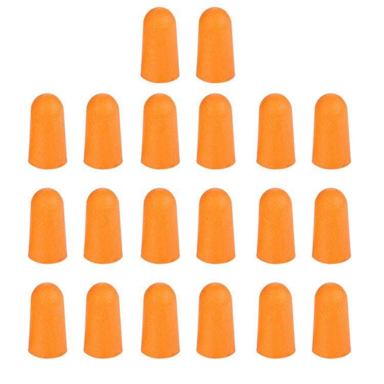 Ten Pairs Non-toxic Orange Soft Memory Foam Material Earplug for Sleeping(Orange)