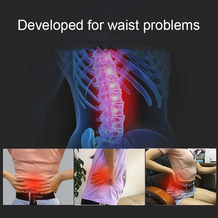 Lumbar Traction Stretching Device Posture Corrector Waist Support Spine Pain Relief Back Massage ...
