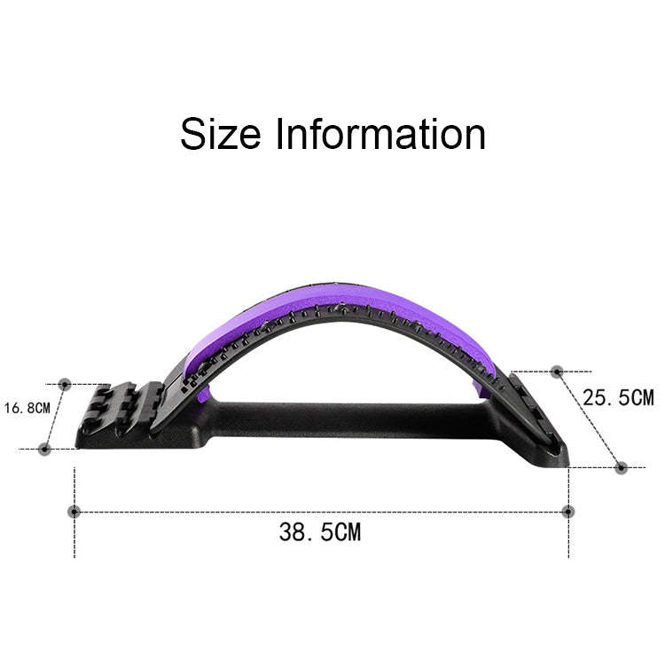 Lumbar Traction Stretching Device Posture Corrector Waist Support Spine Pain Relief Back Massage ...