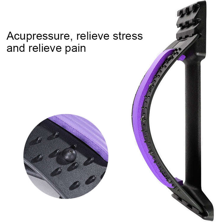 Lumbar Traction Stretching Device Posture Corrector Waist Support Spine Pain Relief Back Massage ...