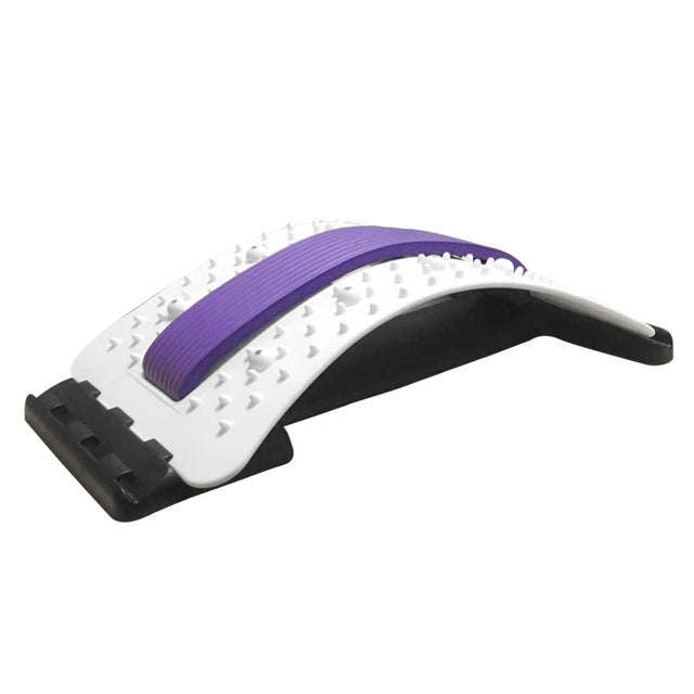 Lumbar Traction Stretching Device Posture Corrector Waist Support Spine Pain Relief Back Massage ...