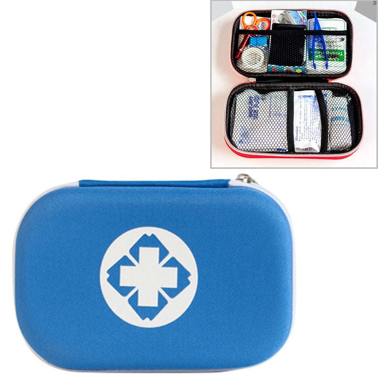 25 In 1 EVA Portable Car Home Outdoor Emergency Supplies Kit Survival Rescue Box(Blue)