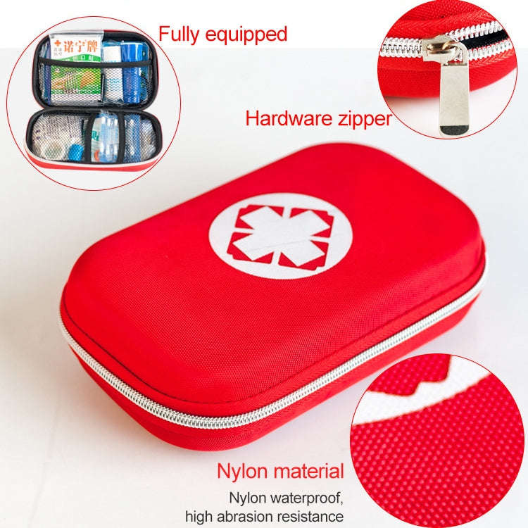 25 In 1 EVA Portable Car Home Outdoor Emergency Supplies Kit Survival Rescue Box(Blue)
