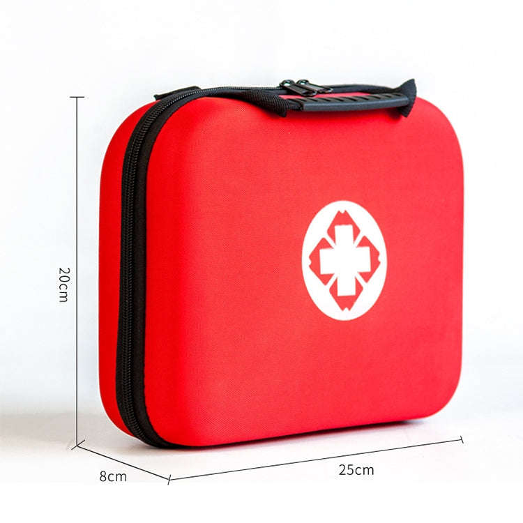 EVA Portable Car Home Outdoor Emergency Supplies Kit Survival Rescue Box(Red)