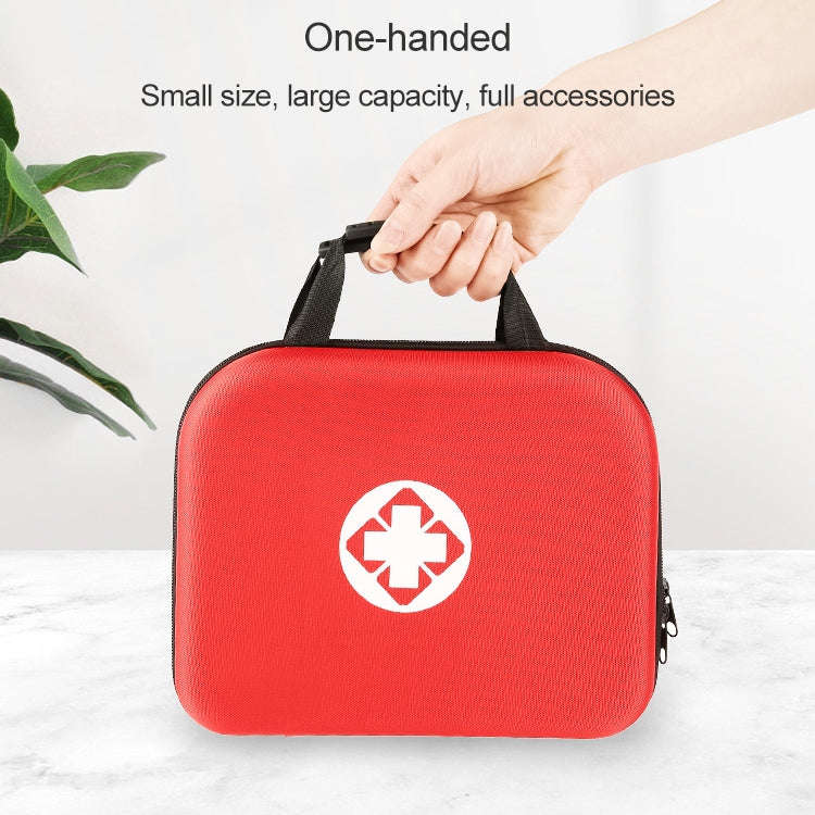 EVA Portable Car Home Outdoor Emergency Supplies Kit Survival Rescue Box(Red)