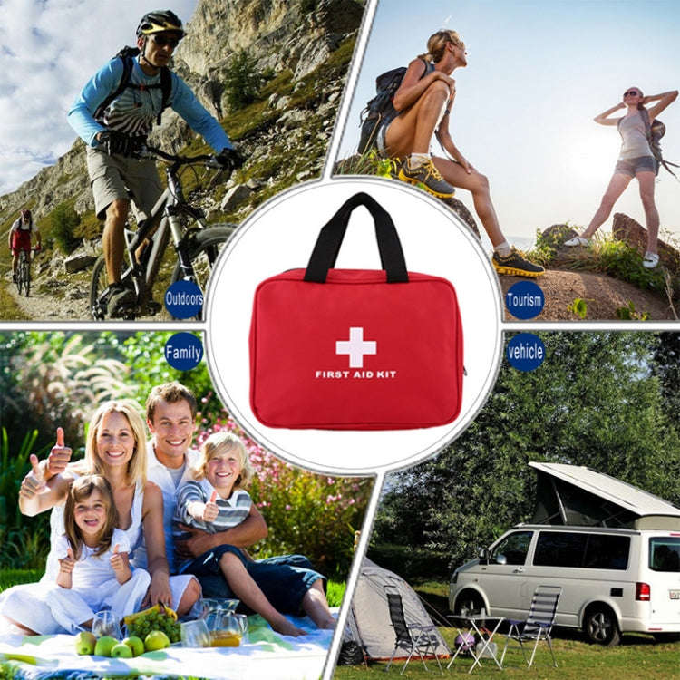234 In 1 Portable Home Outdoor Emergency Supplies Kit Survival Rescue Box(Red)