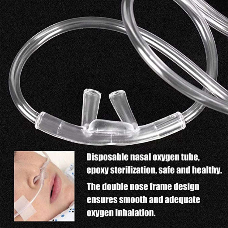 5 PCS Household Disposable Double-hole Nasal Oxygen Tube Pipe Oxygen Supply Tubing, Length: 8m