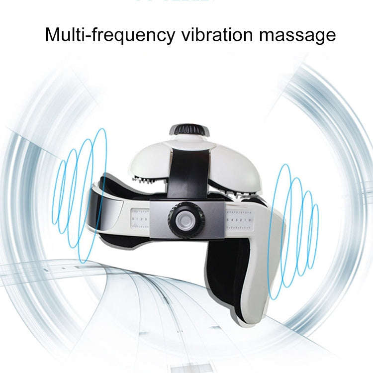 Electronic Air Pressure Head Massager, Relaxed Music Helmet Massager, US Plug